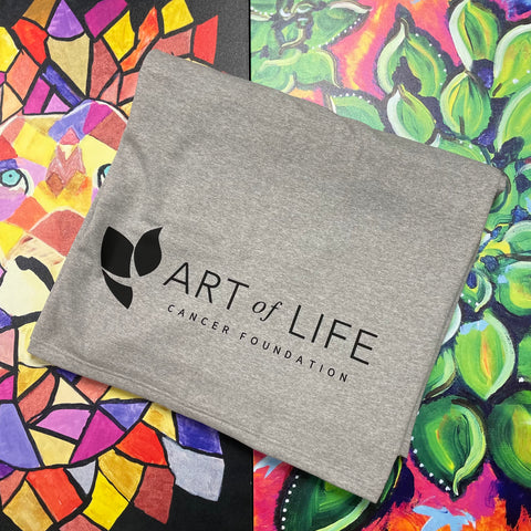 Grey Art of Life Fleece Blanket